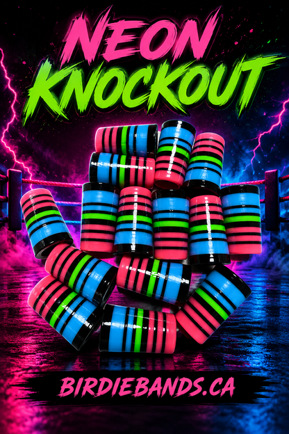 Neon Knockout .355 ferrules 1 inch 10pack