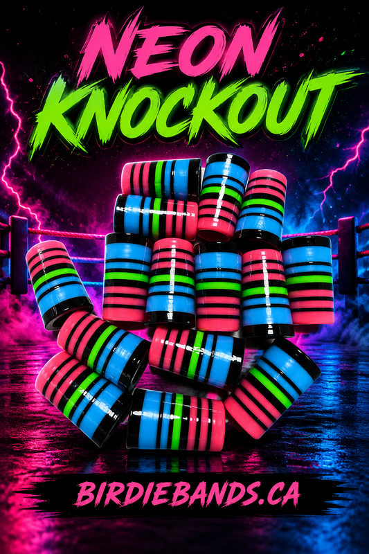 Neon Knockout .355 ferrules 1 inch 10pack