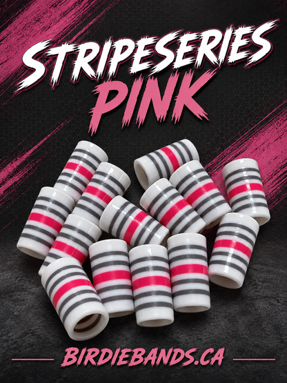 Stripe Series Pink.355 ferrules 1 inch 10pack