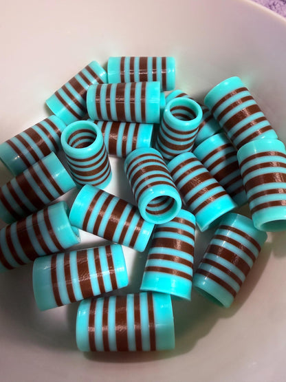 Seafoam .355 ferrules 1 inch 10pack