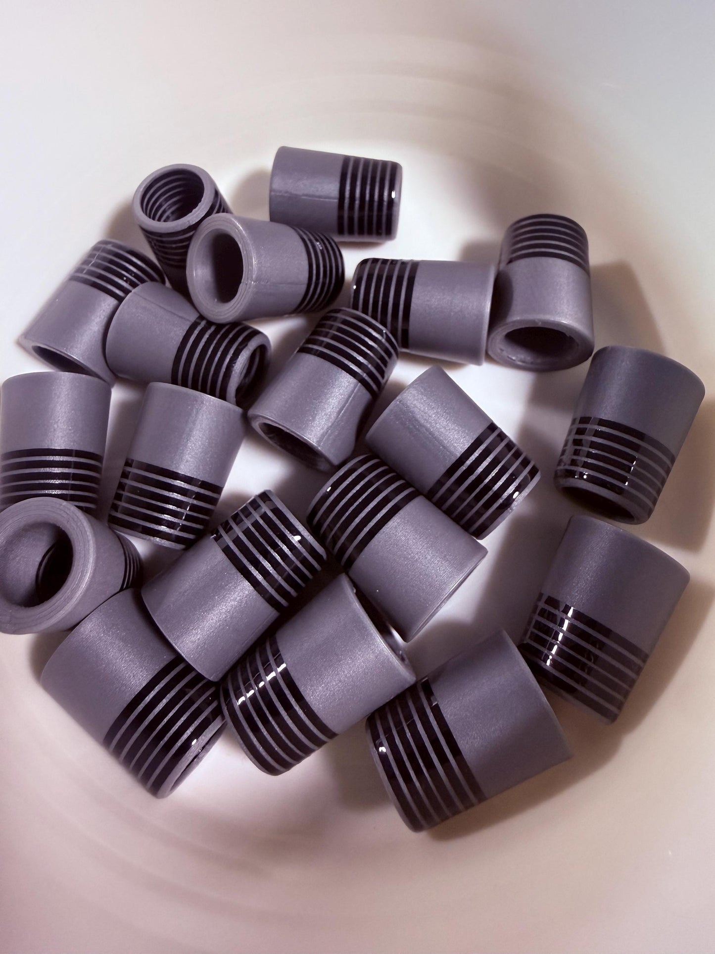 Matte Gunmetal .355 ferrules 3/4 inch 10pack
