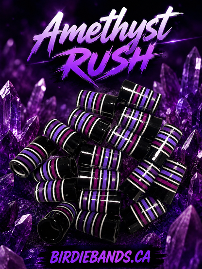 Amethyst Rush .355 ferrules 1 inch 10pack