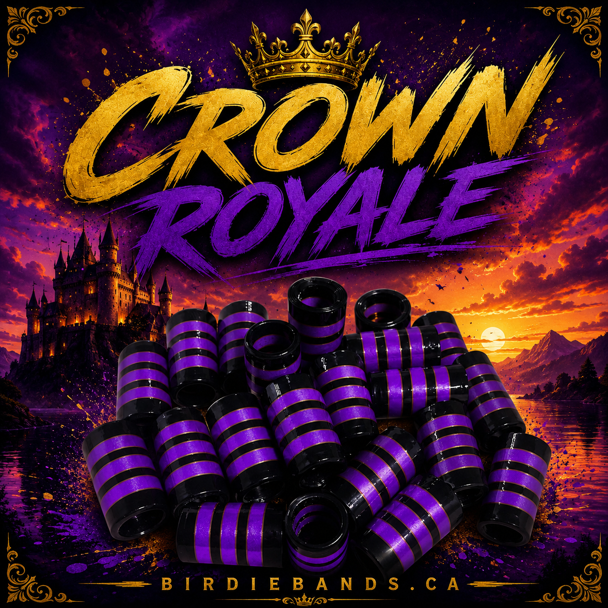 Crown Royale .355 ferrules 1 inch 10pack