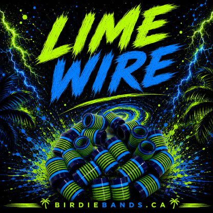 Lime Wire   .355 ferrules 3/4 inch 10pack