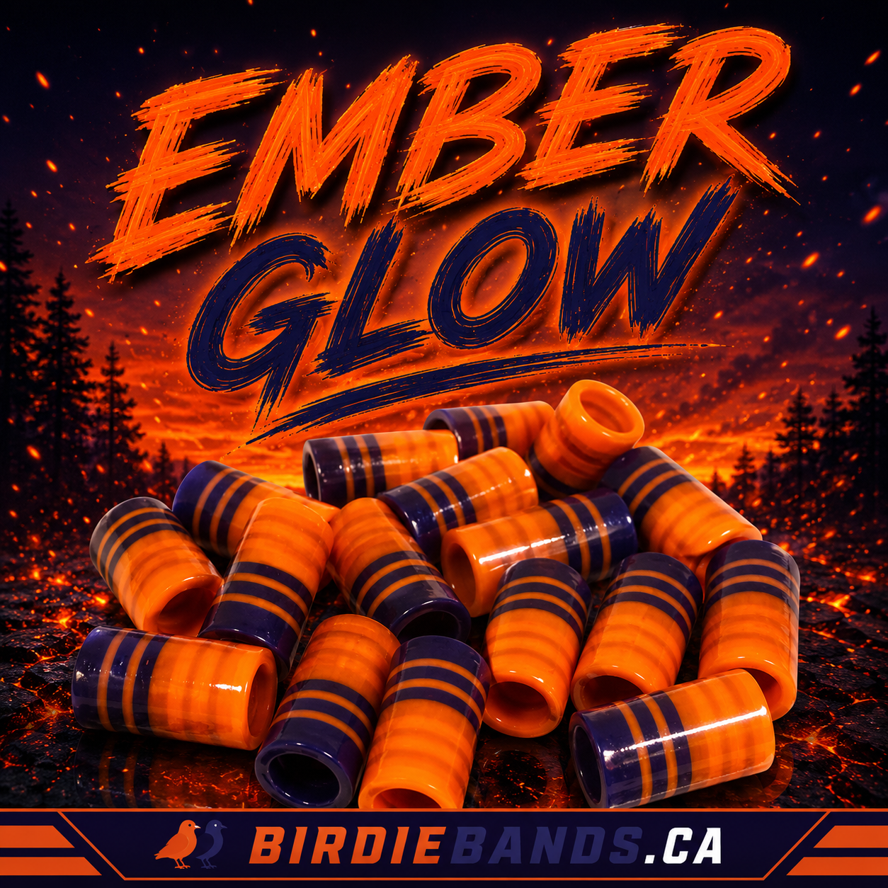 Ember Glow .355 ferrules 1 inch 10pack