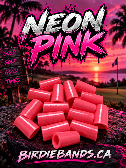 Neon Pink .355 ferrules 1 inch 10pack