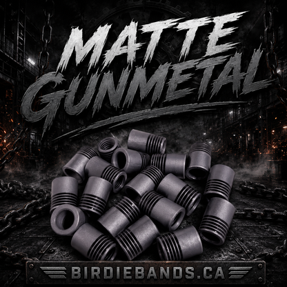 Matte Gunmetal .355 ferrules 3/4 inch 10pack