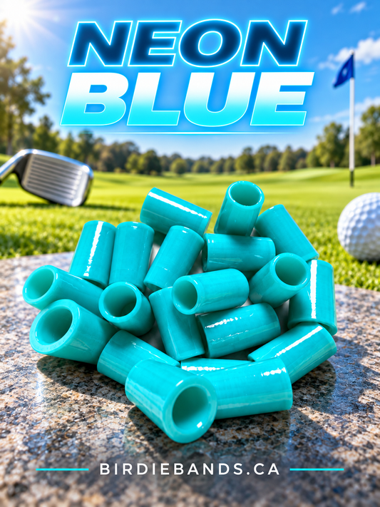 Neon Blue .355 ferrules 1 inch 10pack