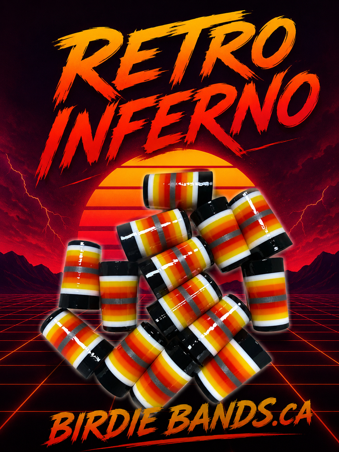 Retro Inferno .355 ferrules 1 inch 10pack