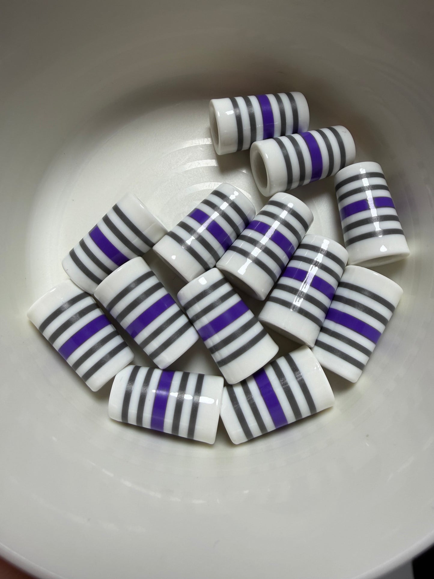 Stripe Series Purple .355 ferrules 1 inch 10pack