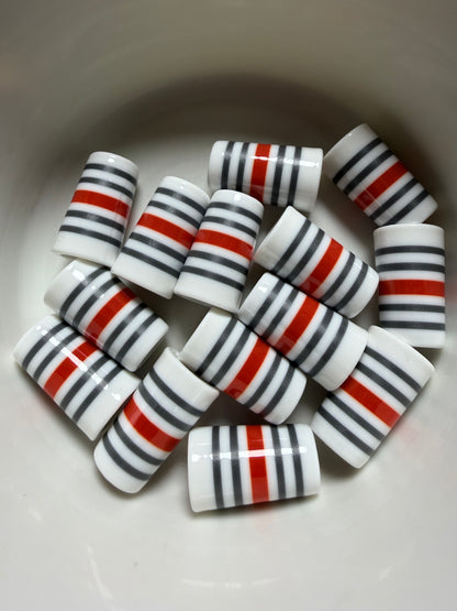 Stripe Series Orange .355 ferrules 1 inch 10pack