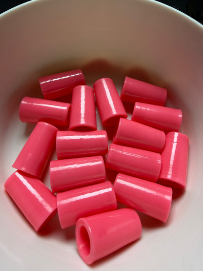 Neon Pink .355 ferrules 1 inch 10pack