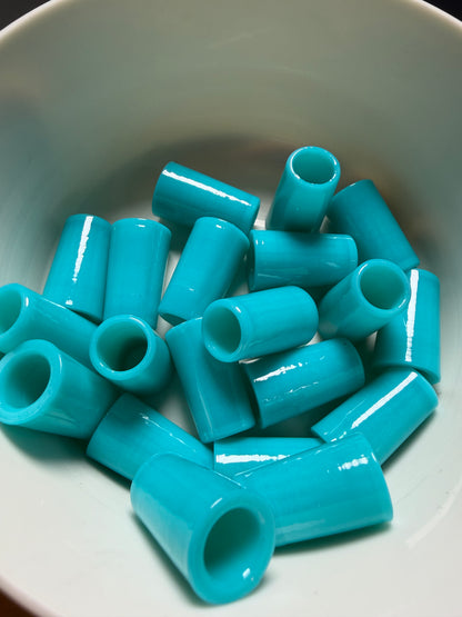 Neon Blue .355 ferrules 1 inch 10pack