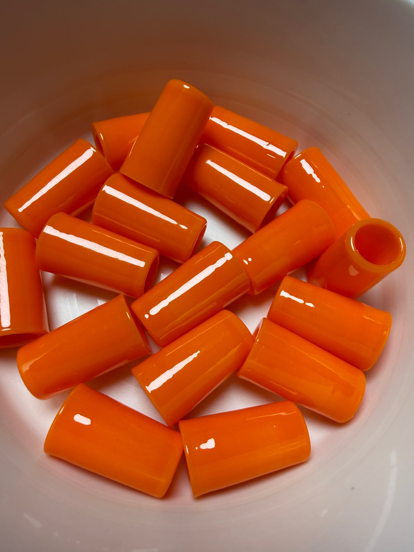 Neon Orange .355 ferrules 1 inch 10pack